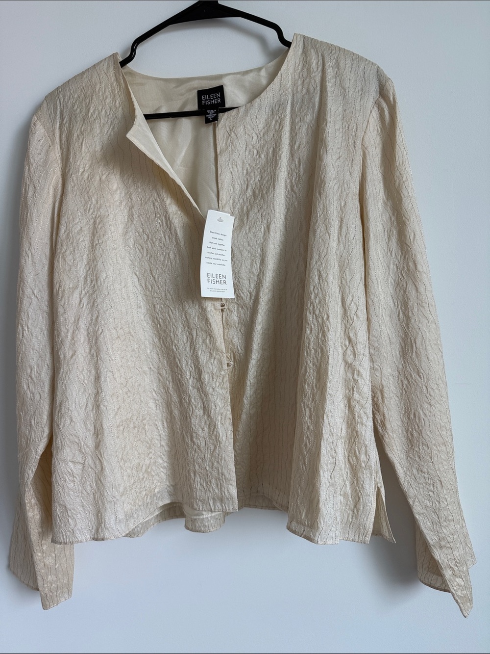 Eileen Fisher Silk blouse jacket
